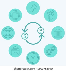 Bitcoin vector icon sign symbol