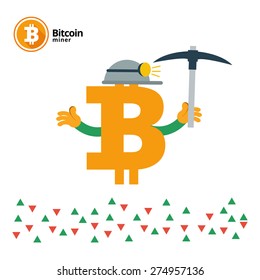 Bitcoin vector icons banners big set illustration 