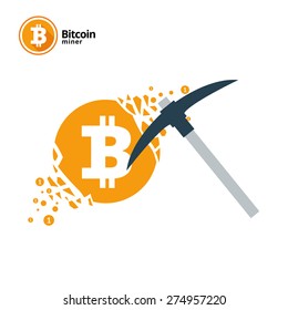 Bitcoin vector icons banners big set illustration 
