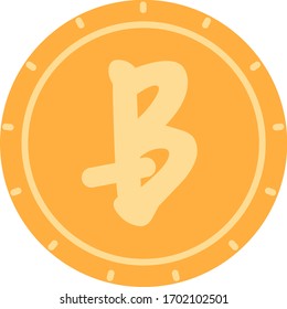 bitcoin vector illustration icon flat design