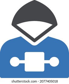 ilustración de vector bitcoin aislada en un fondo transparente. iconos vectoriales de glifo para el concepto o gráficos web.