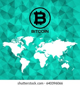 Bitcoin vector illustration logo icon design