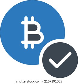 Ilustración de Bitcoin Vector en un fondo transparente.Símbolos de calidad premium.Icono de vector glifos para el concepto y el diseño gráfico.