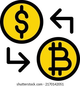 Ilustración de Bitcoin Vector en un fondo transparente.Símbolos de calidad premium.Icono vectorial de trazo para el concepto y el diseño gráfico.