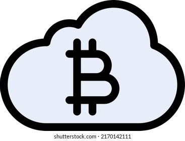 Ilustración de Bitcoin Vector en un fondo transparente.Símbolos de calidad premium.Icono vectorial de trazo para el concepto y el diseño gráfico.