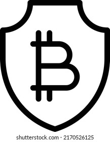 Bitcoin Vector illustration on a transparent background.Premium quality symmbols.Stroke vector icon for concept and graphic design.