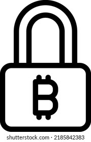 Bitcoin Vector illustration on a transparent background.Premium quality symmbols.Stroke vector icon for concept and graphic design.