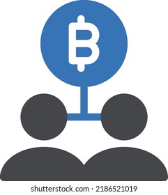 bitcoin Vector illustration on a transparent background.Premium quality symbols.Glyphs vector icon for concept and graphic design.
