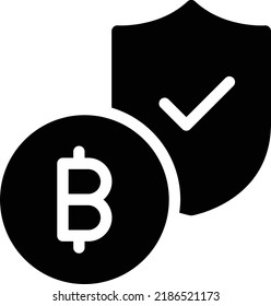 Bitcoin Vektorgrafik auf transparentem Hintergrund.Hochwertige Symbole.Glyphen Vektorsymbol für Konzept und Grafikdesign.