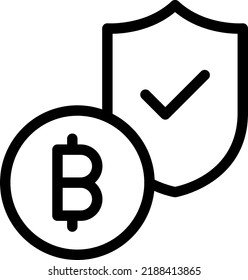 Ilustración de Bitcoin Vector en un fondo transparente.Símbolos de calidad premium.Icono vectorial de trazo para el concepto y el diseño gráfico.