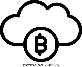 bitcoin Vector illustration on a transparent background.Premium quality symmbols.Stroke vector icons for concept and graphic design.