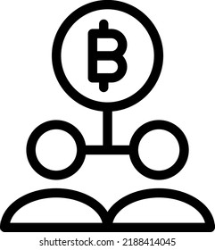 bitcoin Vector illustration on a transparent background.Premium quality symmbols.Stroke vector icons for concept and graphic design.