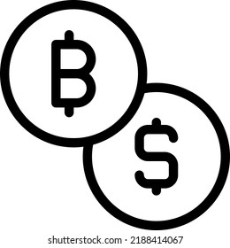 ilustración de bitcoin Vector en un fondo transparente.Símbolos de calidad premium.Icono de vector de trazo para el diseño de concepto y gráfico.