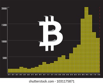 Bitcoin Vector Infographic Illustration