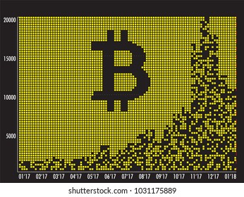 Bitcoin Vector Infographic Illustration