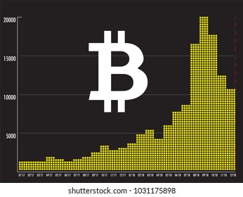 Bitcoin Vector Infographic Illustration