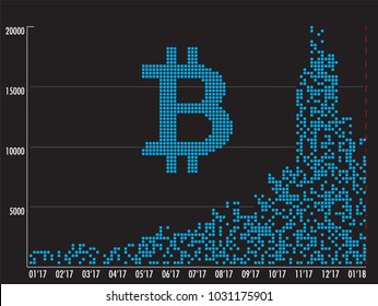 Bitcoin Vector Infographic Illustration