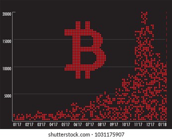 Bitcoin Vector Infographic Illustration