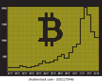 Bitcoin Vector Infographic Illustration