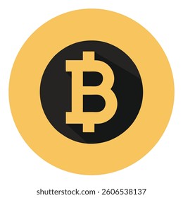 bitcoin vector isolated on a white background
