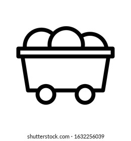 bitcoin vector thin line icon 