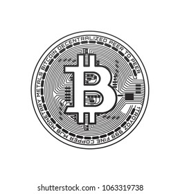 Bitcoin vectorel drawing
