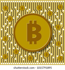 Bitcoin virtual money, the money of the future world of financial innovation. Bitcoin as a payment system for maximum security using blockschain technology.