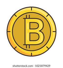 bitcoin virtual money icon