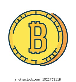 bitcoin virtual money icon
