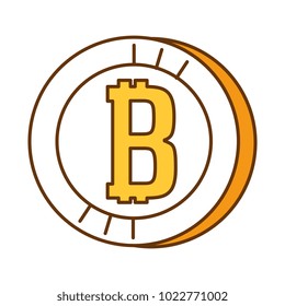 bitcoin virtual money icon