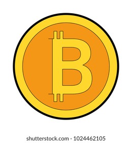 bitcoin virtual money icon