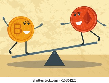 Bitcoin vs Etherum: idea, differences, advantages and disadvantages