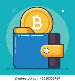 Bitcoin and wallet, along with calculations, illustrate how cryptocurrency has become integrated into our daily lives.