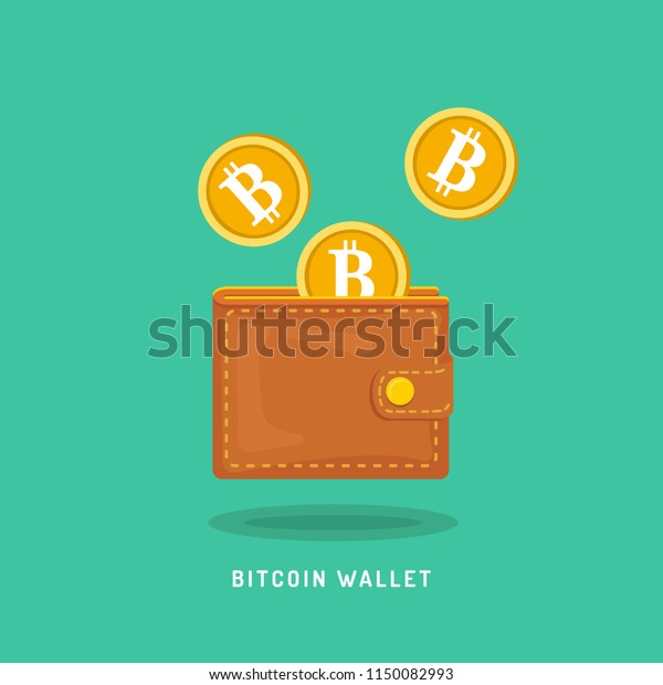 Bitcoin Wa!   llet Golden Coins B Symbol Stock Vector Royalty Free - 