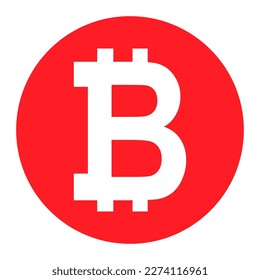 Bitcoin web coin, internet electronic crypto design symbol, digital pay vector illustration .