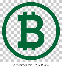 Bitcoin web coin, internet electronic crypto design symbol, digital pay vector illustration .
