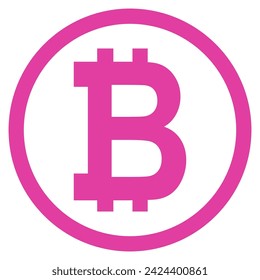 Bitcoin web coin, internet electronic crypto design symbol, digital pay vector illustration .