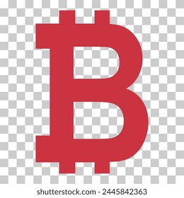 Bitcoin web coin, internet electronic crypto design symbol, digital pay vector illustration .