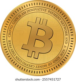 bitcoin-btc cryptocurrency illustrations on abstract background. 3d illustrations.