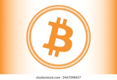 logotipos de criptomoneda bitcoin-btc en fondo abstracto. ilustraciones 3d.