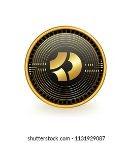 BitcoinDark Cryptocurrency Black Coin Isolated