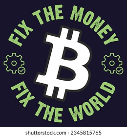 Bitcoin-inspired vector t-shirt. Perfect for print-on-demand, this editable design features BTC and crypto motifs, capturing the essence of tomorrow's digital economy