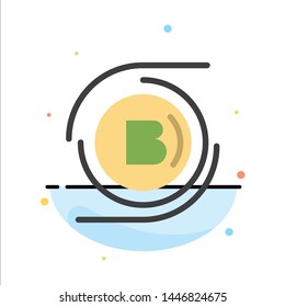 Bitcoins, Bitcoin, Block chain, Crypto currency, Decentralized Abstract Flat Color Icon Template