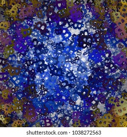 Bitcoins Falling, blockchain technology for cryptocurrency, isolated on black background with center space