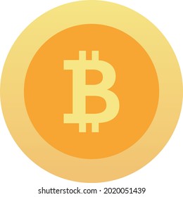 Bitcoins. Golden Bitcoin. Crypto currency payment money. Crypto sign, virtual internet money symbol. Flat Design Coins. Vector illustration.