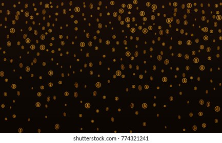 Bitcoins security business background. Bitcoin crypto mining visualization. Business wallet background, security currency exchange, vector model. Crypto virtual payment finance. Gold money trading
