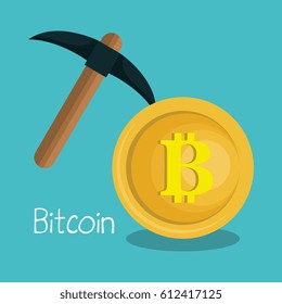 bitcoins trading flat icons