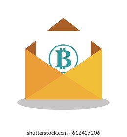 bitcoins trading flat icons