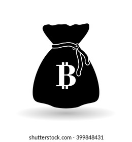 Bitcon icon design, vector illustration