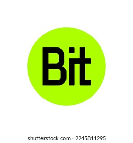 BitDAO (BIT) coin icon isolated on white background.